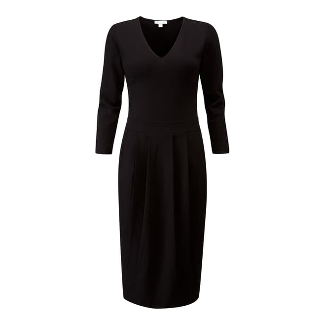 Pure Collection Black Heavy Jersey Dress