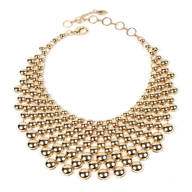 Amrita Singh Gold Metallic Collar Necklace