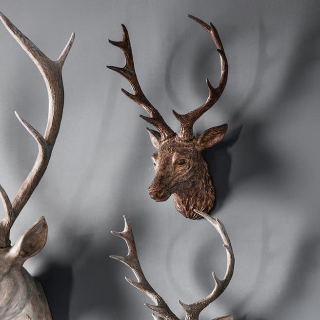 Gallery Living Bronze Ambrose Stag Head
