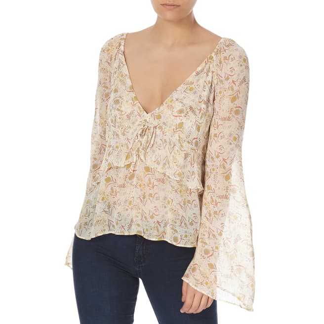 Free People Ivory Uptown Bell Top