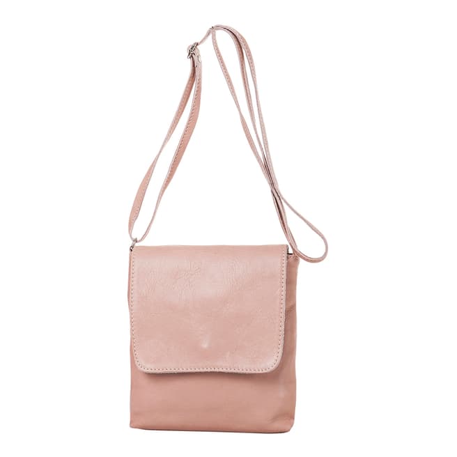 Giancarlo Bassi Pink Leather Crossbody Bag