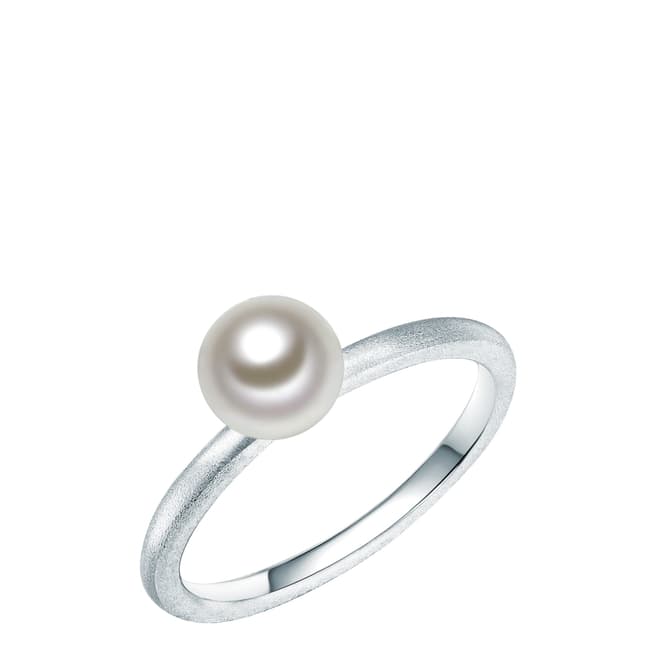 The Pacific Pearl Company Silver/Grey Freshwater Pearl Ring