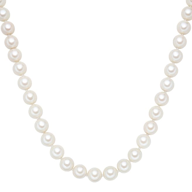 Perldesse White Organic Pearl Necklace 12mm