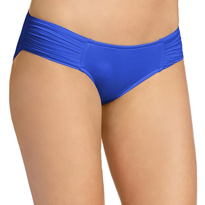Seafolly Blue Pleated Hipster Bikini Briefs