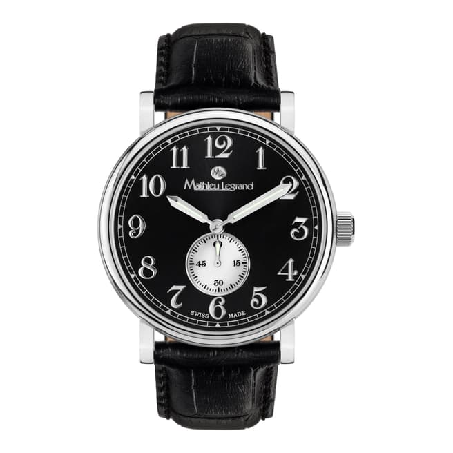 Mathieu Legrand Men's Black/Silver Classique Watch