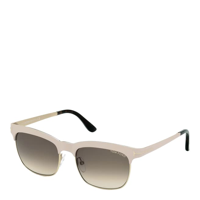Tom Ford Women's Pale Pink / Graduated Brown Sunglasses 54mm