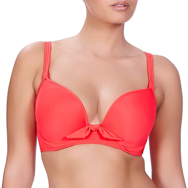 Freya Red Deco Swim Underwired Moulded Bikini Top
