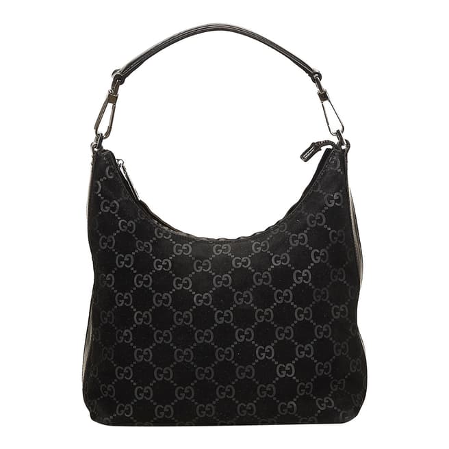 Gucci Gucci Black GG Jacquard Shoulder Bag