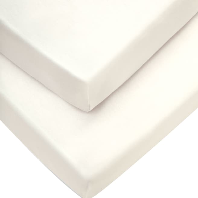 Mamas & Papas Cream 2 Moses Fitted Cotton Sheets