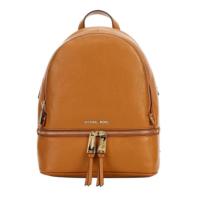Michael Kors Acorn Rhea Medium Leather Backpack