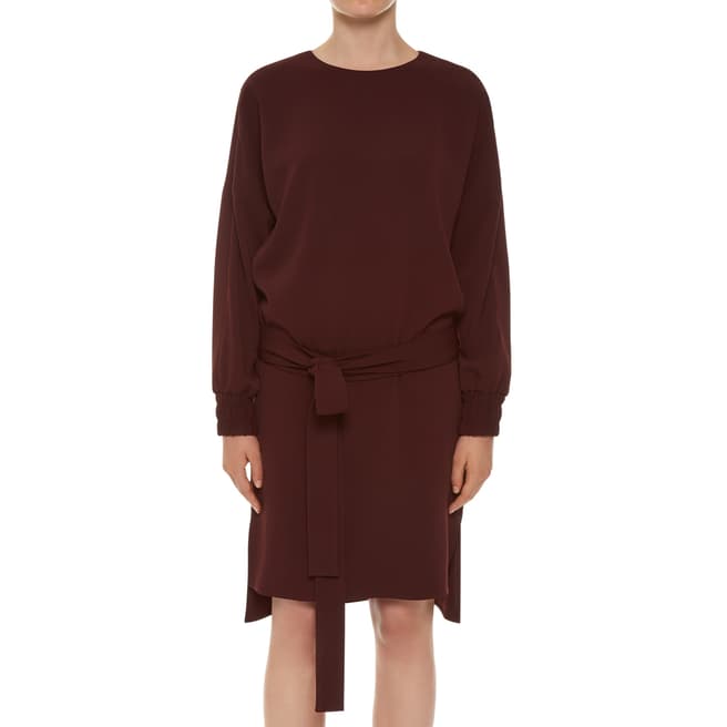 Atea Oceanie Burgundy Sweatshirt Dress