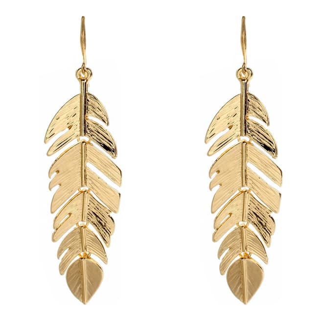 Amrita Singh Gold  Leaf Earrings