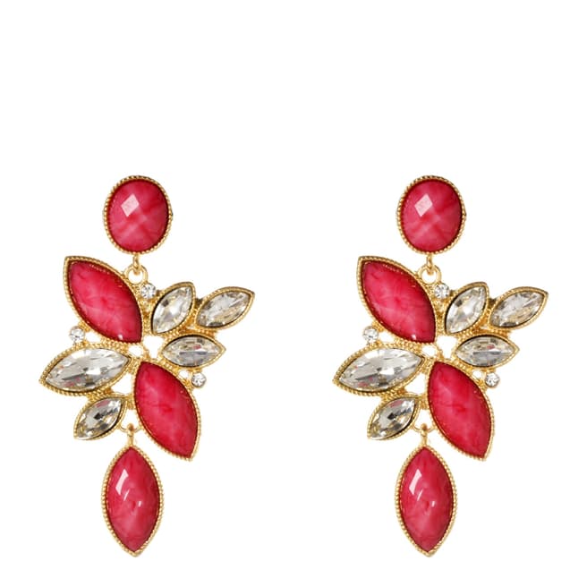 Amrita Singh Fuchsia/Clear Tamira Earrings
