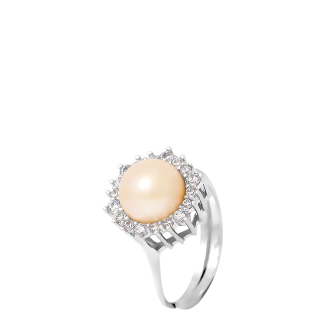 Wish List Silver/Rose Pink Freshwater Pearl Ring
