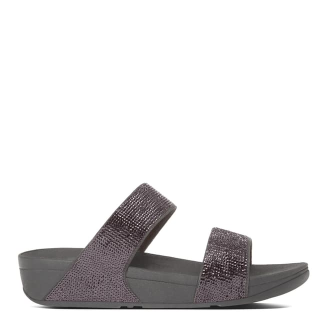 FitFlop Pewter Electra Micro Crystal Slides