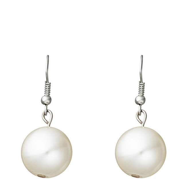 White label by Liv Oliver Silver and White Pearl Earrings