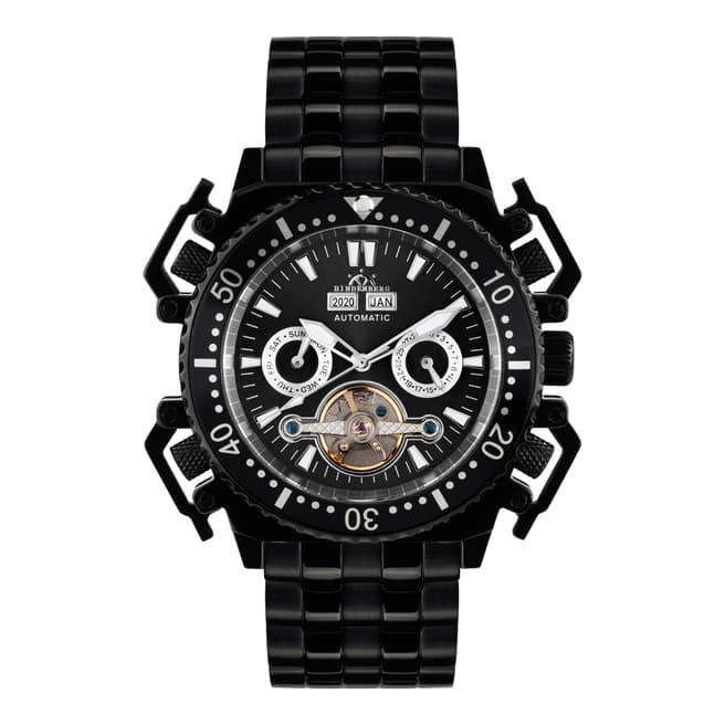 Hindenberg Men's Challenge II Black Stainless Steel Watch