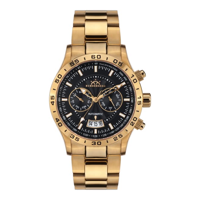 Hindenberg Men's Air Tracer Gold Stainless Steel Watch