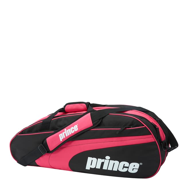 Prince Women's Pink/Black 6 Pack Tennis Bag