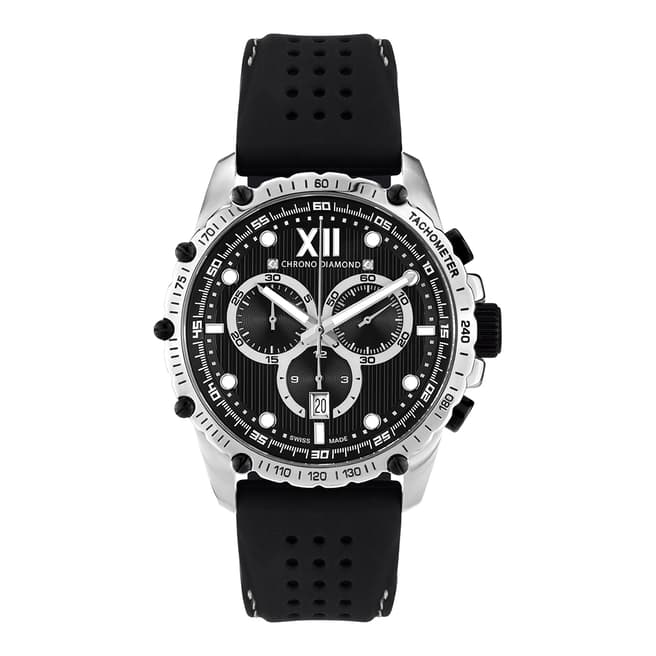 Chrono Diamond Men's Swiss Black Neelos Watch