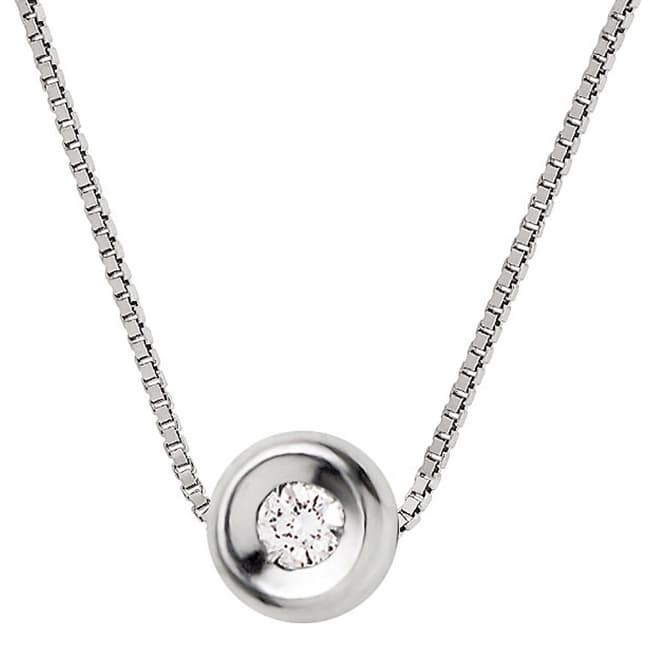 Dyamant Silver Diamond Necklace 0.05cts