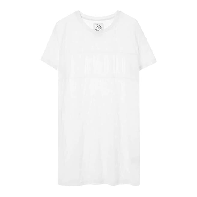 Zoe Karssen White Boyfriend Fit L'Amour T-Shirt