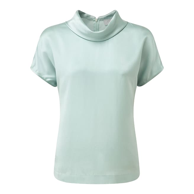 Pure Collection Opal Silk Roll Neck Top