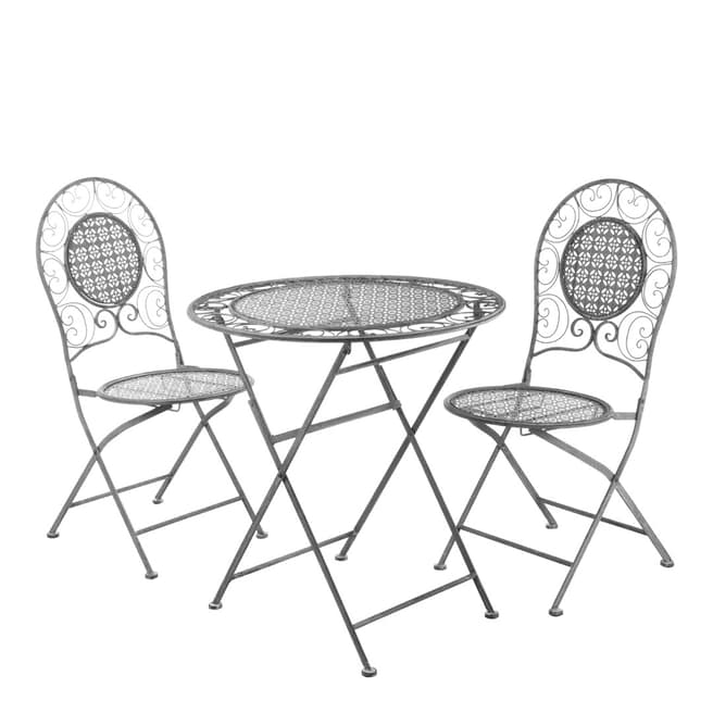 Premier Housewares 5 Piece Table Set, Grey