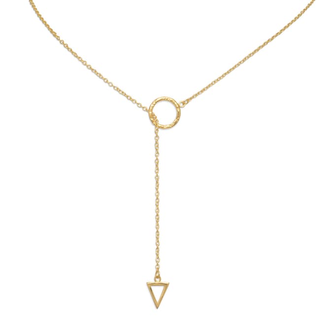 Chloe Collection by Liv Oliver Gold Lariat Necklace