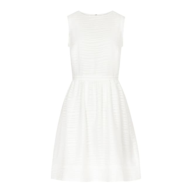 Reiss White Elson Sleeveless Dress