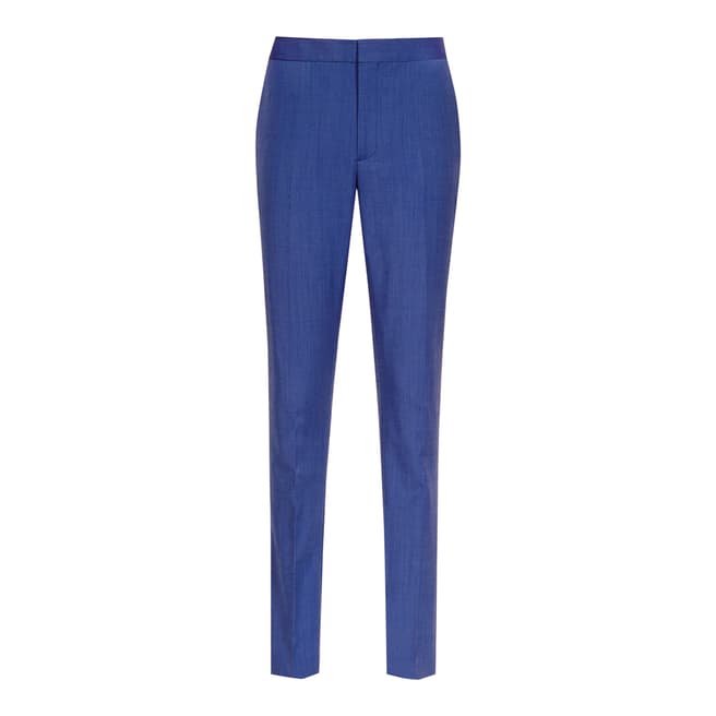 Reiss True Blue Wool Blend Tailored Arlo Trousers