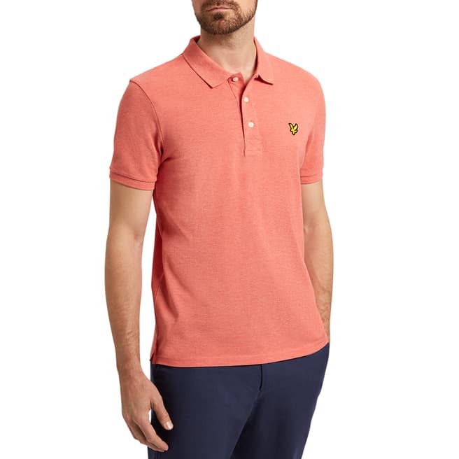 Lyle & Scott Orange Classic Cotton Polo Shirt
