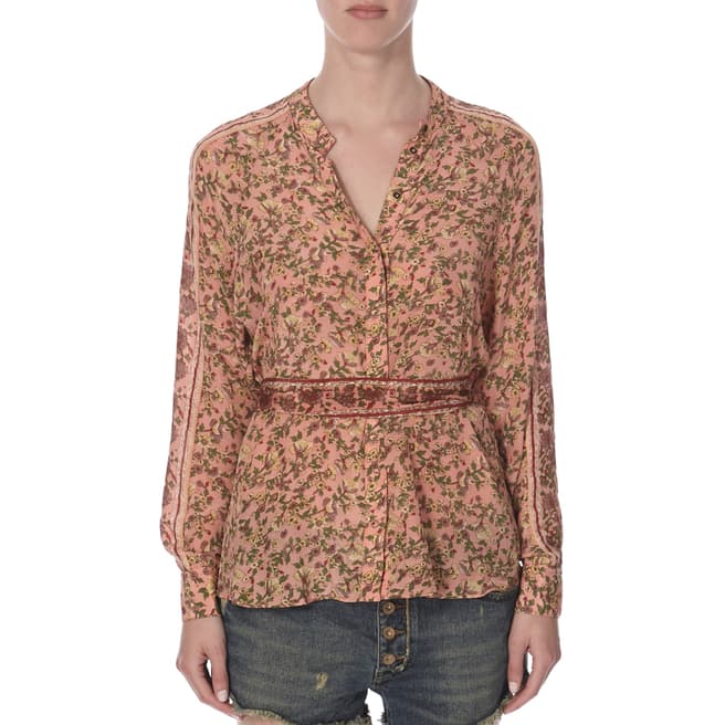 Free People Multi Coloured Floral Skyway Drive In Top