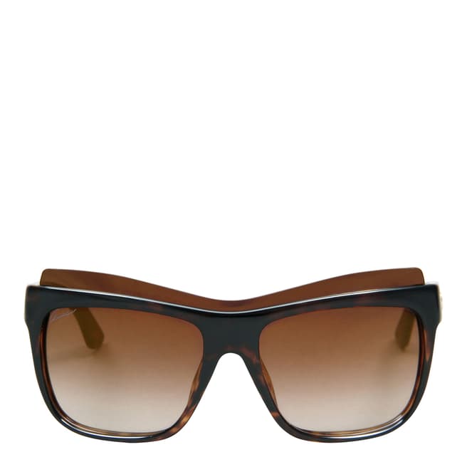 Gucci Women's Dark Havana Sunglasses 57mm