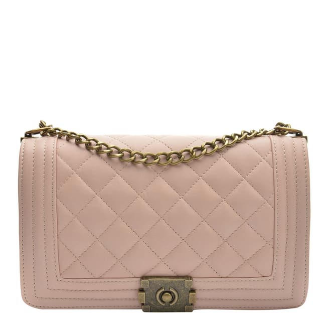 Anna Luchini Dusky Pink Top Handle Bag