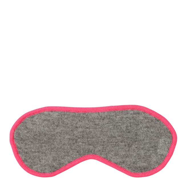 Laycuna London Grey Marl/Pink Cashmere Eye Mask