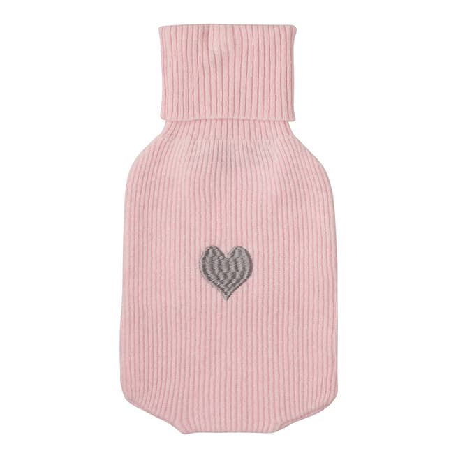  Pink Heart Cashmere Hotwater Bottle Cover