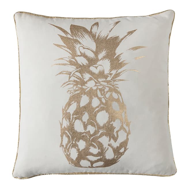 Gallery Living Golden Pineapple Cushion 45x45cm