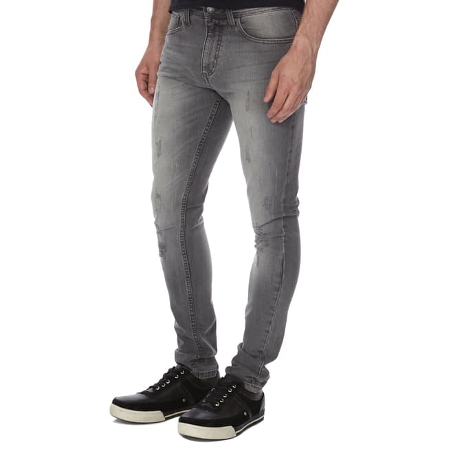 Bolongaro Trevor Grey Slim Damage Jeans