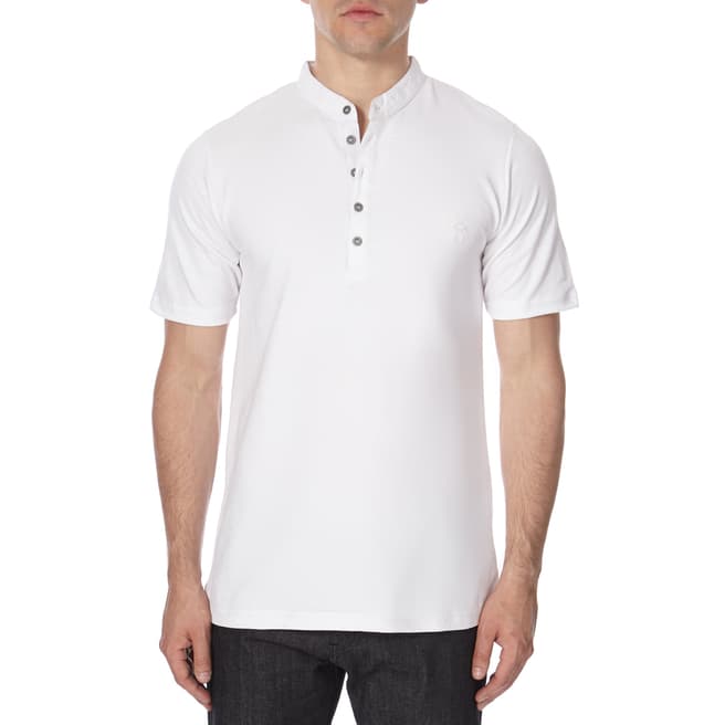 Bolongaro Trevor White Alderney Cotton Pique T-Shirt
