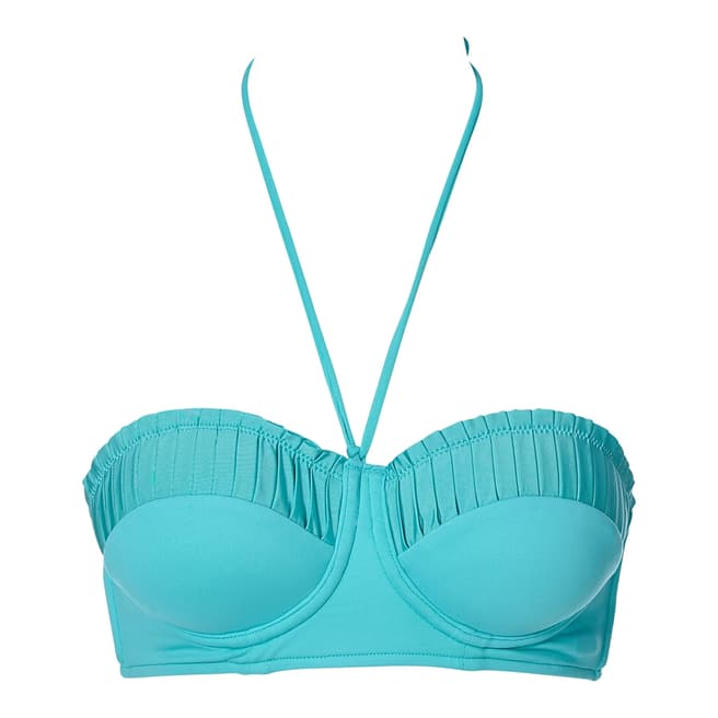 Seafolly Light Blue Strapless Bustier Bikini Top