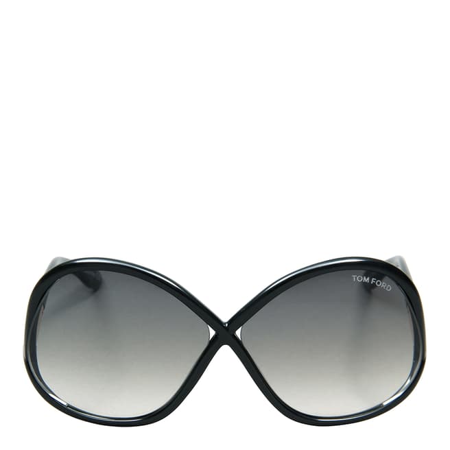 Tom Ford Women's Polished Black / Graduated Smoke Sunglasses 64mm