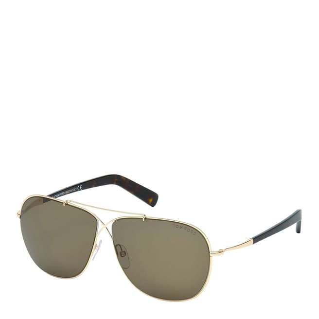 Tom Ford Women's Gold / Brown Sunglasses 61mm