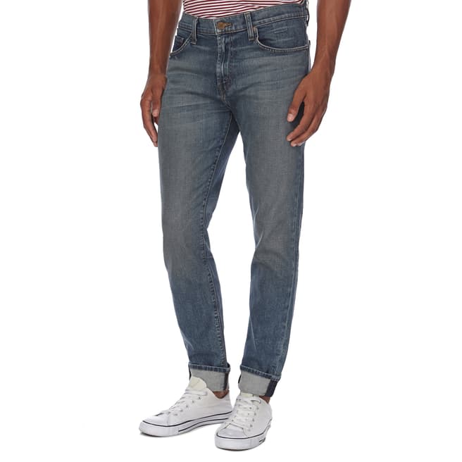 J Brand Light Blue Tyler Cotton Slim Fit Stretch Jeans