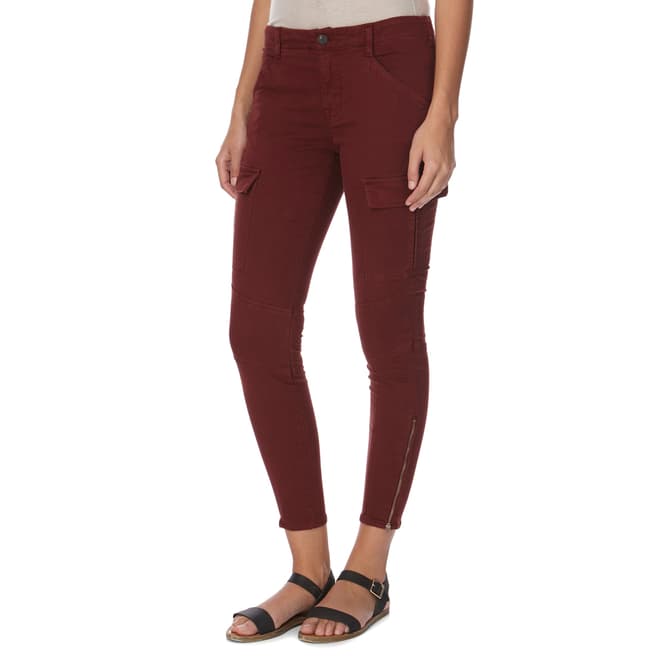 J Brand Red Houlihan Mid Rise Cotton Blend Cargo Trousers