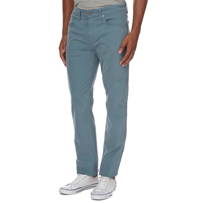 J Brand Teal Kane Straight Fit Jeans