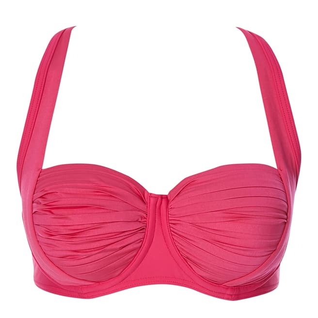 Seafolly Raspberry Pink DD Cup Balconette Bikini Top