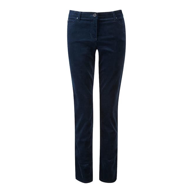 Pure Collection Midnight Washed Velvet Jeans