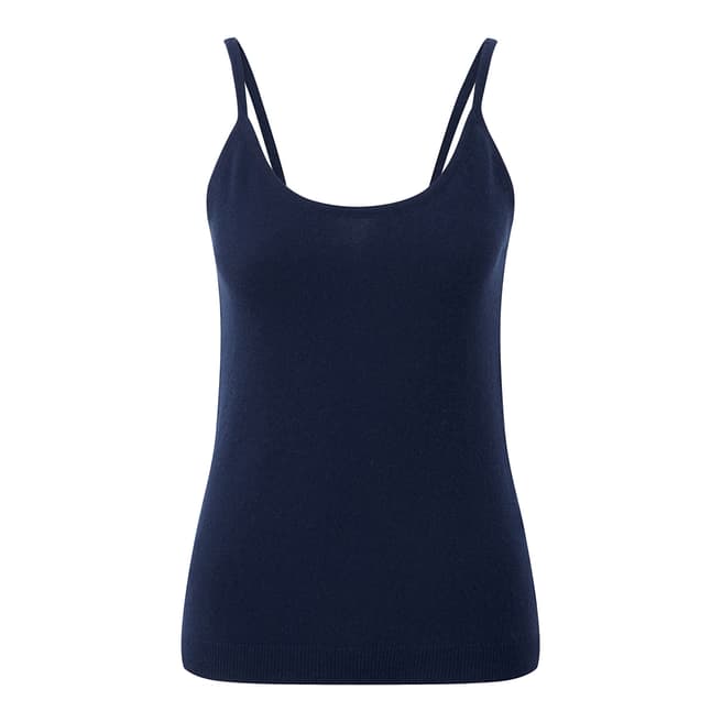 Pure Collection Navy Cashmere Camisole