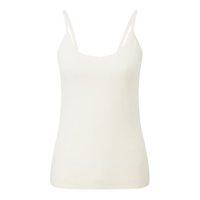 Pure Collection Soft White Cashmere Camisole Top
